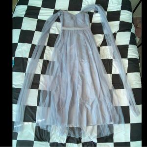 Grey prom dress